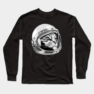 Space Kitty Cat Long Sleeve T-Shirt